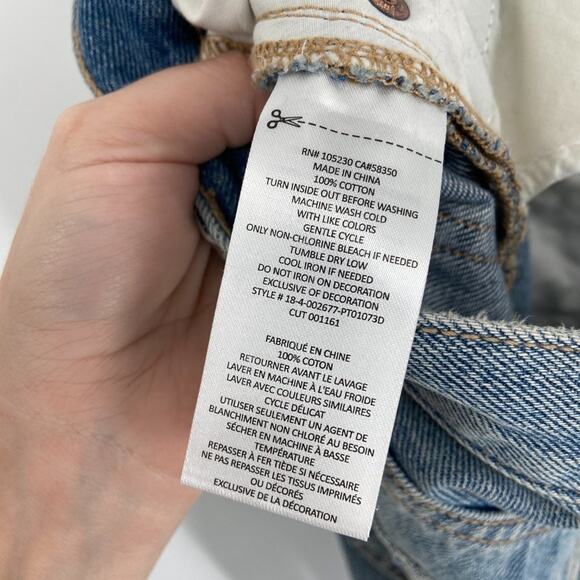 Joie Weslyn D Embellished Pearl Jeans Denim 26 - Picture 6 of 6